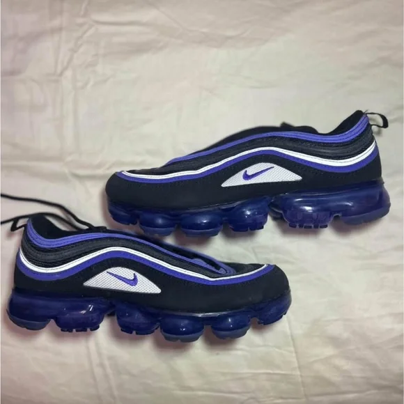 Nike Black and Blue VaporMax Shoes - Picture 2 of 4